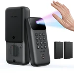 Lockin Veno Go Smart Deadbolt With Dual Swappable Batteries, Black. Fixed Price $259.13.