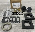 Kwikset 159SQT-514S.STRKP Halifax Double Cylinder Keyed Entry Matte Black *read*. Fixed Price $26.99.