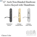 Ashland Expressions 12" Arch Top Active Keyed Handle Set - Marvin Replacement. Fixed Price $271.26.