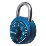 Master 1528D Combination PADLOCK,2 In,round,blue 483N11. Fixed Price $13.57.