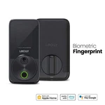 Lockly Secure Pro Zeno Matte Black Deadbolt Wifi Smart Lock, Fingerprint, Keypad. Fixed Price $139.95.