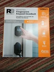 Reliabilt Biometric Fingerprint Keypad Deadbolt 5996571 Matte Black Finish Lock. Fixed Price $44.89.