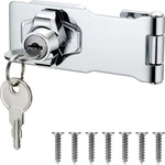 2 Pack Keyed Hasp Locks With Keys, 4 Inch Chrome Plated Twist Knob Lock.... Fixed Price $23.46.