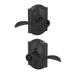 Door Lock Lever Keyed Entry Camelot Trim Matte Black Schlage F51A 622 Accent. Fixed Price $89.99.