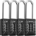 Novlock 2.76 Long Shackle Combination 4-DIGIT Padlocks For Gym Loc.... Fixed Price $52.27.