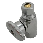 Keeney 2781PCLF Chrome Brass Quarter Turn Shut-off Valve 1/2 X 3/8 Dia. In.. Fixed Price $13.40.