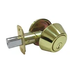 Faultless Polished Brass Single Cylinder Deadbolt 1-3/4. Fixed Price $34.68.