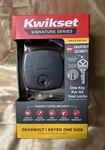 Kwikset Smartkey Midtown Deadbolt Matte Black 92580-035. Fixed Price $13.15.