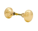 Em-d-kay #48 Polished Brass Finish Door Knob Set For Surface Mount Mortise Locks. Fixed Price $17.99.