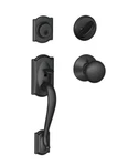 Schlage Camelot Single Cylinder Keyed Entry Handleset F60 622 Ply Black. Fixed Price $59.00.