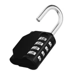 Zhege Padlock, Combination 4 Digits, Outdoor 1P, Black. Fixed Price $17.99.
