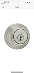 Kwikset 982S 15 Rcal Rcs Ul Single Cylinder Deadbolt, Satin Nickel. Fixed Price $20.00.