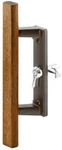 Prime-line Patio Door Handle Set Black Left Diecast Alm W/wood Pull. Fixed Price $78.79.