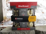 Kwikset Cameron Security Deadbolt Keyed One Side- Polished Brass. Fixed Price $29.00.
