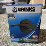 Brinks Heavy Duty Interior Non-locking Hall/closet Lever Matte Black #2730-122. Fixed Price $16.12.