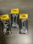 4" Inch Long 2 Hooks & Eyes Steel Zinc Stanley 75-0700 Lot Of 3 Packages. Fixed Price $14.95.