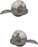 Sets Schlage F10 619 Satin Nickel Accent Hall & Closet Passage Door Lever. Fixed Price $55.00.
