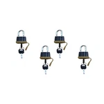 (4) Heavy Duty Weatherproof Padlocks With (2)KEYS Rubber Sealed Fuel Cap. Fixed Price $41.58.