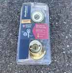Kwikset Smartkey Series 96650-509 Polished Brass Double Cylinder Deadbolt (new). Fixed Price $14.98.
