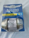 Toledo Single Cylinder Deadbolt Satin Nickel CV1800-US32D Fine Door Locks Keys. Fixed Price $40.00.