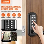 Mechanical Keyless Entry Door Lock, 14 Digit Keypad, Storage Shed. Fixed Price $55.63.