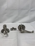 Schlage F10 619 Flair Door Lever, Hall & Closet Passage Lock, Satin Nickel. Fixed Price $35.99.