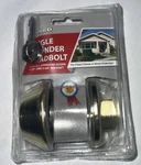 New Guard Security Single Cylinder Gold Deadbolt Lock 281HDPBFDS. Fixed Price $25.00.