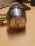 Deadbolt Gate Lock Single Cylinder With Medeco X4 Sfic 2-2/8" Back Set. Fixed Price $260.00.
