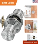 Keyless Entry Door Lock, Knob With Keypad, Smart Code Mute Mo.... Fixed Price $56.79.