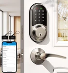 RZ06B Smart Lock For Front Door, 2 Lever Handle Set, Keyless Entry Deadbolt, .... Fixed Price $114.92.