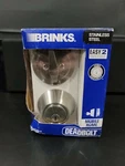 Brinks Mobile Home Stainless Steel Deadbolt Single Cylinder 2719-130 House Lock. Fixed Price $14.50.