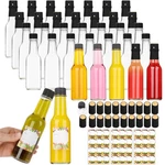 Alotpower 35-PK 5OZ Empty Clear Glass Woozy Hot Sauce Bottles W/ Caps. Fixed Price $54.01.
