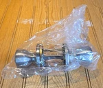Kwikset Tylo Entry Door Knob With Lock & Smartkey Security Satin Nickel New. Fixed Price $14.99.