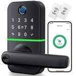 Keypad Smart Door Lock With Handle: Kucacci Keyless Entry Fingerprint Black. Fixed Price $97.19.