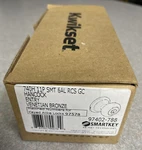 Kwikset 740H Bronze Hancock Keyed Entry Single Cylinder Knob Smartkey. Fixed Price $24.00.