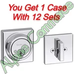 *12-SET* Kwikset Sqt Smartkey Control Deadbolt Polished Chrome 98160-017. Fixed Price $399.99.