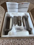 Stone Andersen Albany 2-PANEL Frenchwood Gliding Door Trim Hardware Set 9007539. Fixed Price $84.00.