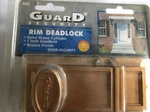 New Guard Security Rim Deadlock Bronze Finish Solid Brass Model # 505. Fixed Price $14.99.