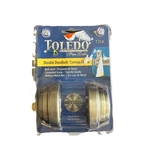 Toledo Double Cylinder Deadbolt Antique Brass 314 New J3. Fixed Price $14.99.
