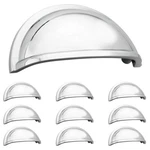 Box Of Amerock BP5301026 Polished Chrome Drawer 3" Cup Pull Handle-new/sealed. Fixed Price $38.48.