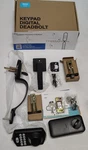 Veise Fingerprint Door Lock Set, Keyless Entry Front Handle Black. Fixed Price $99.99.