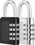 Zhege Pack Combination 4 Digit Padlock For Gym 2P, Black-sliver. Fixed Price $14.93.