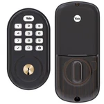 Yale Assure Lock With Zwave, Bronze Smart Keypad Deadbolt Works Rin.... Fixed Price $281.67.