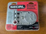 Segal 14328/ Maximum Security Slam Lock /single Cylinder/ Brushed Chrome. Fixed Price $40.00.