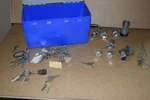 Lot Of 10 Pounds Vintage Lock Cylinders & Keys. Fixed Price $81.59.