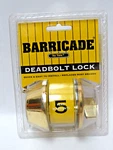 Barricade Brass Deadbolt Lock By Yale # KA1895 New Old Stock. Fixed Price $10.58.