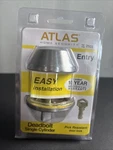 Atlas Home Security Deadbolt Single Cylinder Satin Chrome. Fixed Price $15.95.