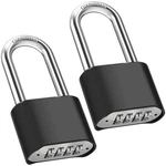 2.5IN Shackle Combination Lock, Diyife Pack Large Black, Long,. Fixed Price $28.99.