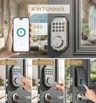 Lndu Smart Keyless Entry Lock Anti-peeping Deadbolt Keypad IP54+DOOR Knobs. Fixed Price $29.99.