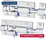Fatloda 2 Pack Barrel Bolt Latch, 3 Inches Slide Lock, Thickened Stainless. Fixed Price $8.60.